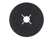 Круг фибровый 125х22,2 мм Р36 (толщина 0,8 мм) Fibrat С карбид кремния черный