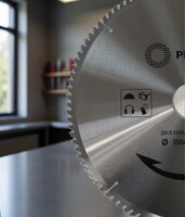 Диск пильный по дереву победитовый (350х50/32 мм; 100Т) «PLEXPART»