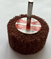 скотч брайт с шпинделем Ф60х30х6 Р80 Velro A э.корунд борд.